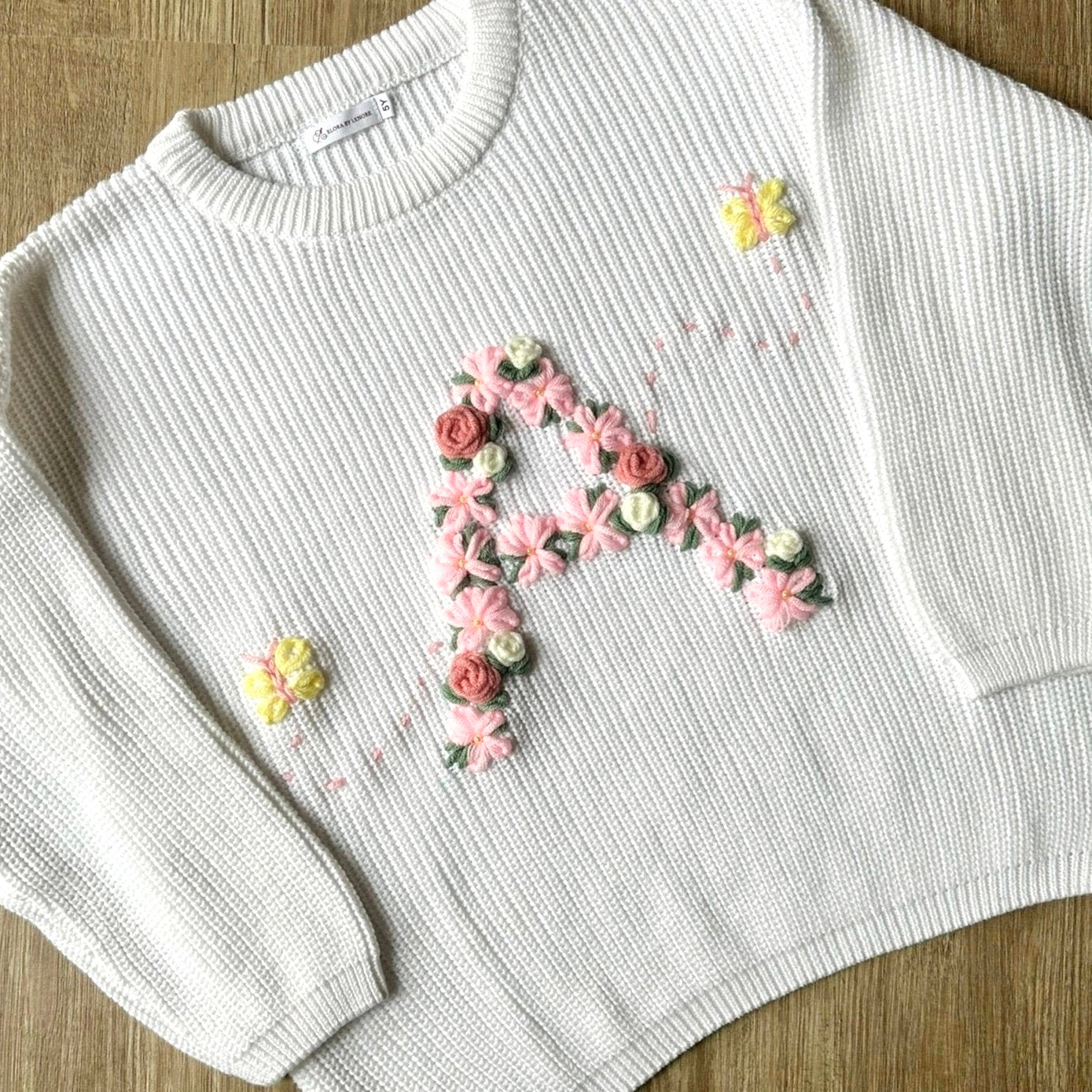 Embroidered jumper custom best sale