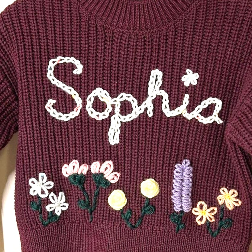 Single Name/Phrase Custom Knit Jumper