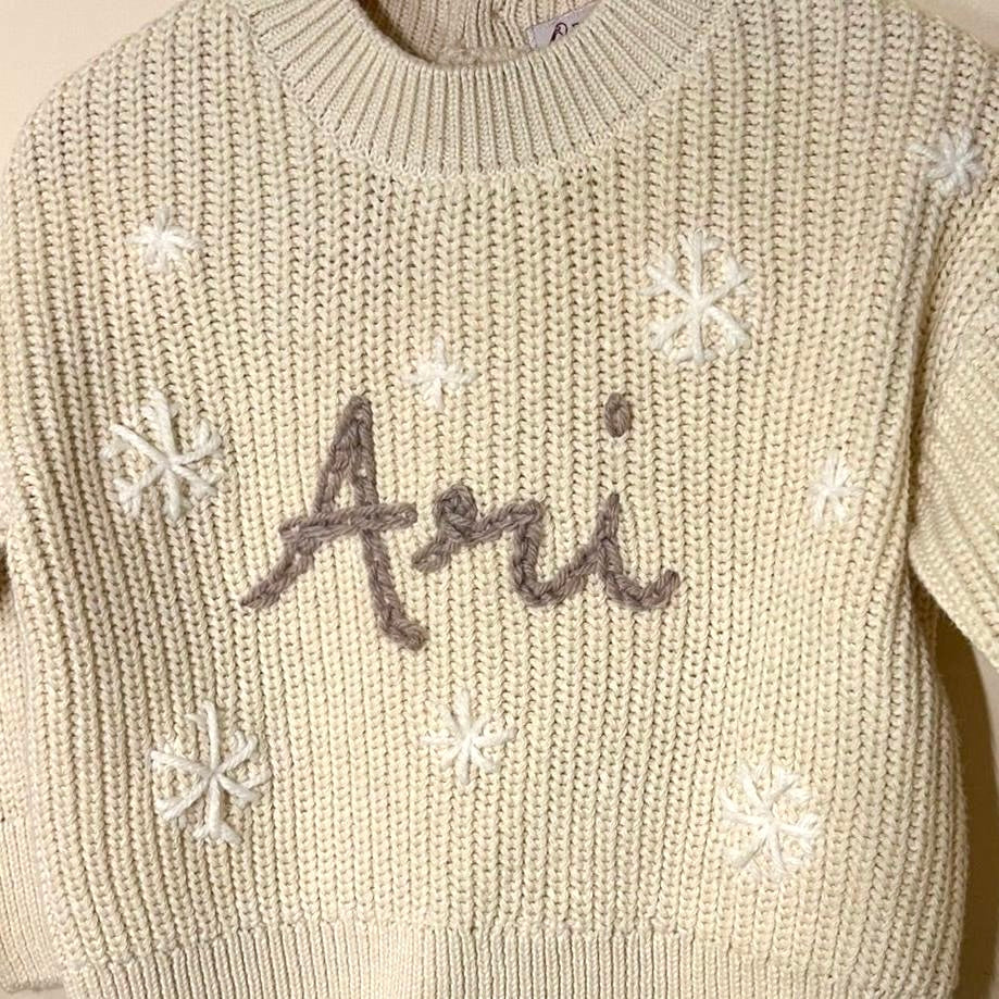 Single Name/Phrase Custom Knit Jumper