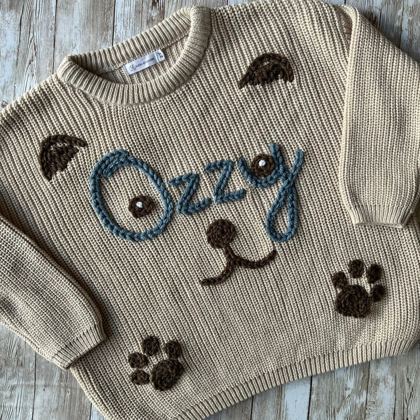 Puppy Face Custom Knit Jumper