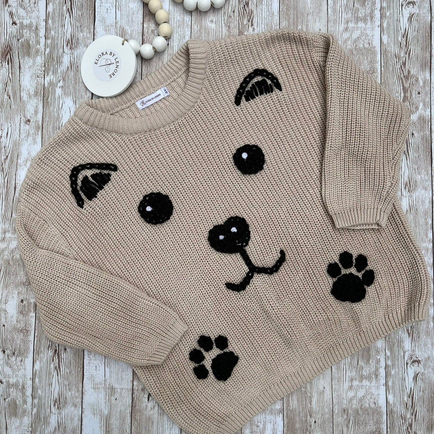 Puppy Face Custom Knit Jumper