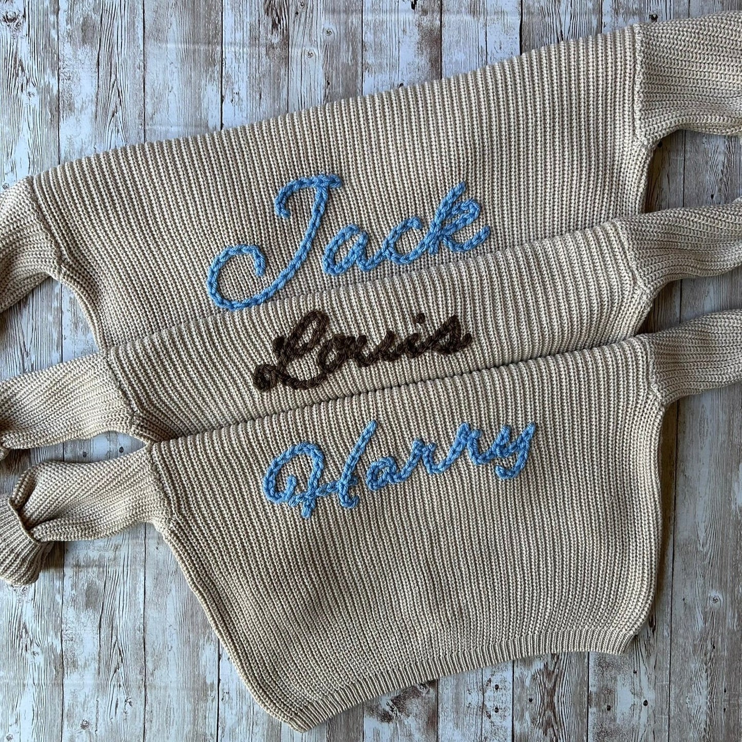 Single Name/Phrase Custom Knit Jumper