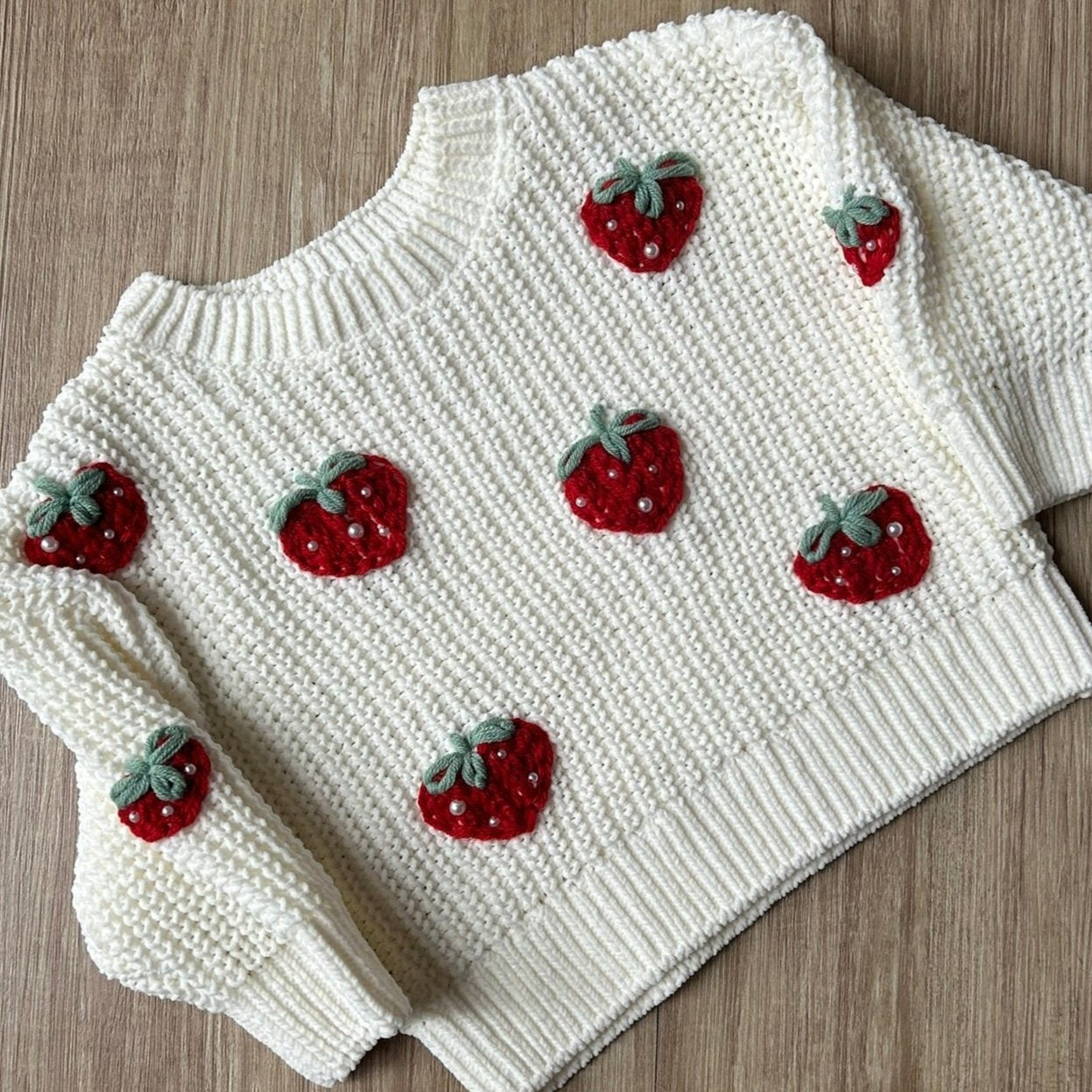 Strawberry Fields Custom Knit Jumper