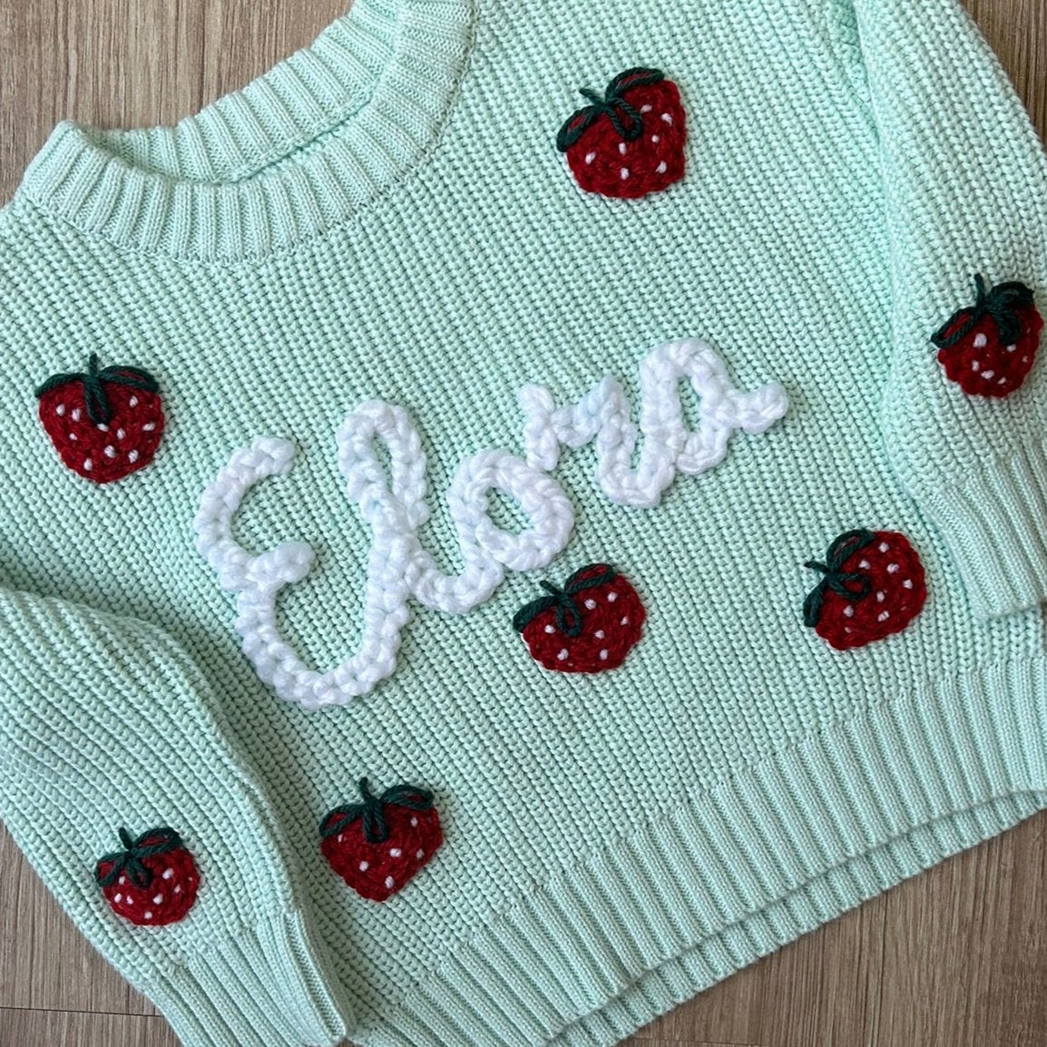 Strawberry Fields Custom Knit Jumper